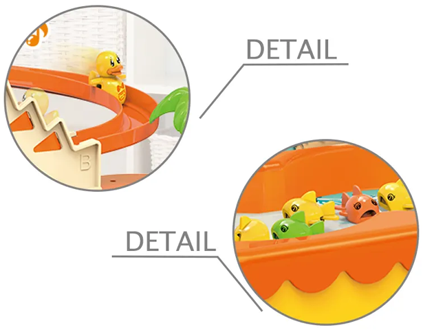 Duck Slide & Magnetic Fishing Toy