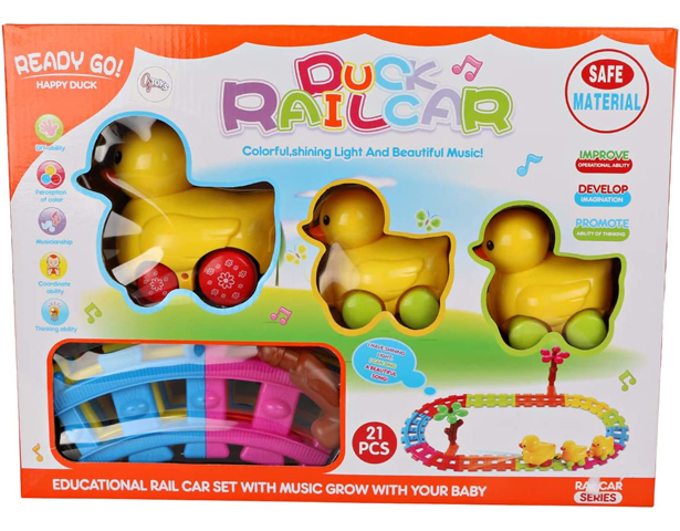 Duck Rail Car Track Set Toy