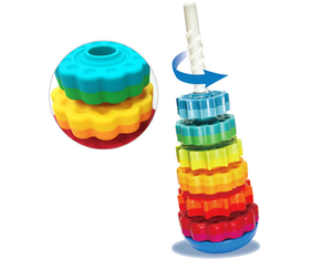Rainbow Spinning Stacking Tower