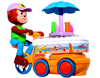 Monkey Ice Cream Cart Toy