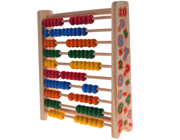 Wooden Abacus 10 Row Calculating Frame