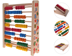Wooden Abacus 10 Row Calculating Frame