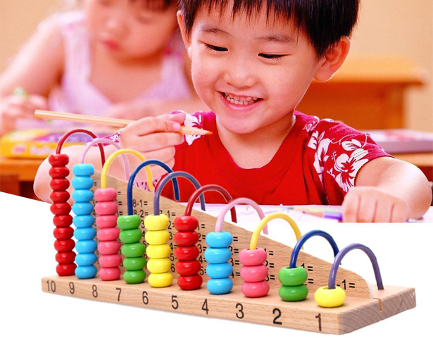 Wooden Calculation Shelf Abacus