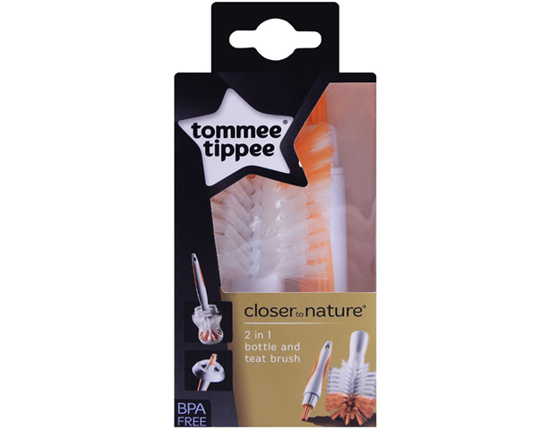 Tommee Tippee 2-In-1 Bottle & Teat Brush