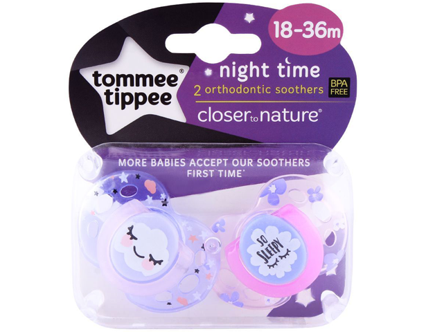 Tommee Tippee Night Time Soother 2-Pack