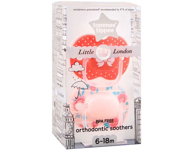 Tommee Tippee Little London Orthodontic Soothers – BabyCloset