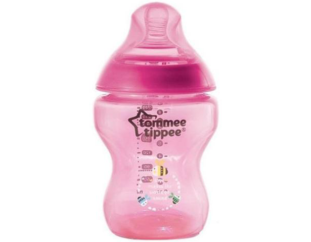 Tommee Tippee Tinted Feeding Bottle 260ml Pink