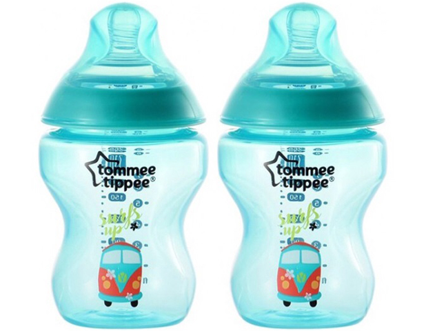Tommee Tippee Closer to Nature Decorated Bottle 260ml/9oz - Train