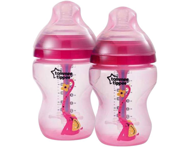 Tommee Tippee Advanced Anti-Colic Bottle Pink 260Ml Twin Pack