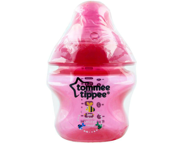 Tommee Tippee Tinted Feeding Bottle 150ml Pink